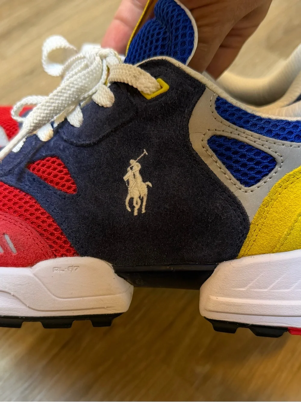 Polo Ralph Lauren Men’s Size 11 Multicolor Leather Suede Sneakers